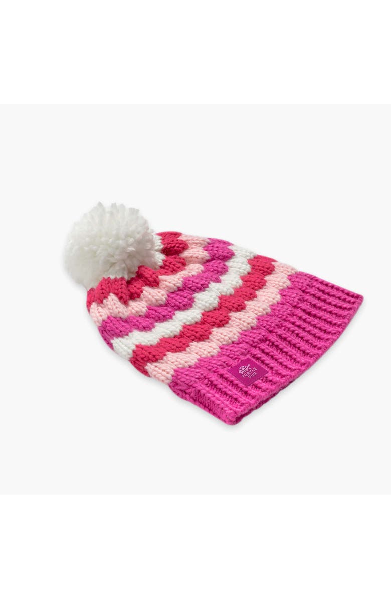 Turtle Fur Kids Jocelyn Pom Winter Hat, Alternate, color, Pink