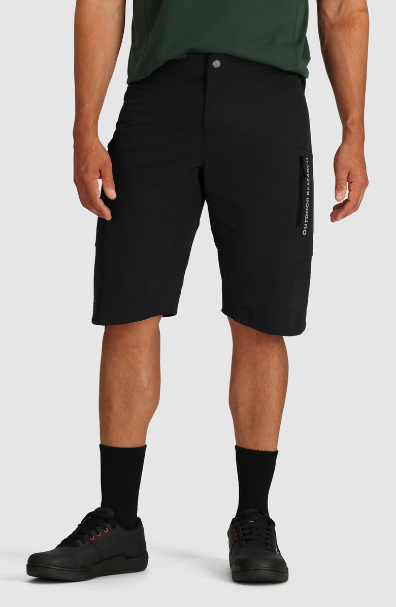 Outdoor Research Freewheel MTB Ride Shorts, Main, color, Black