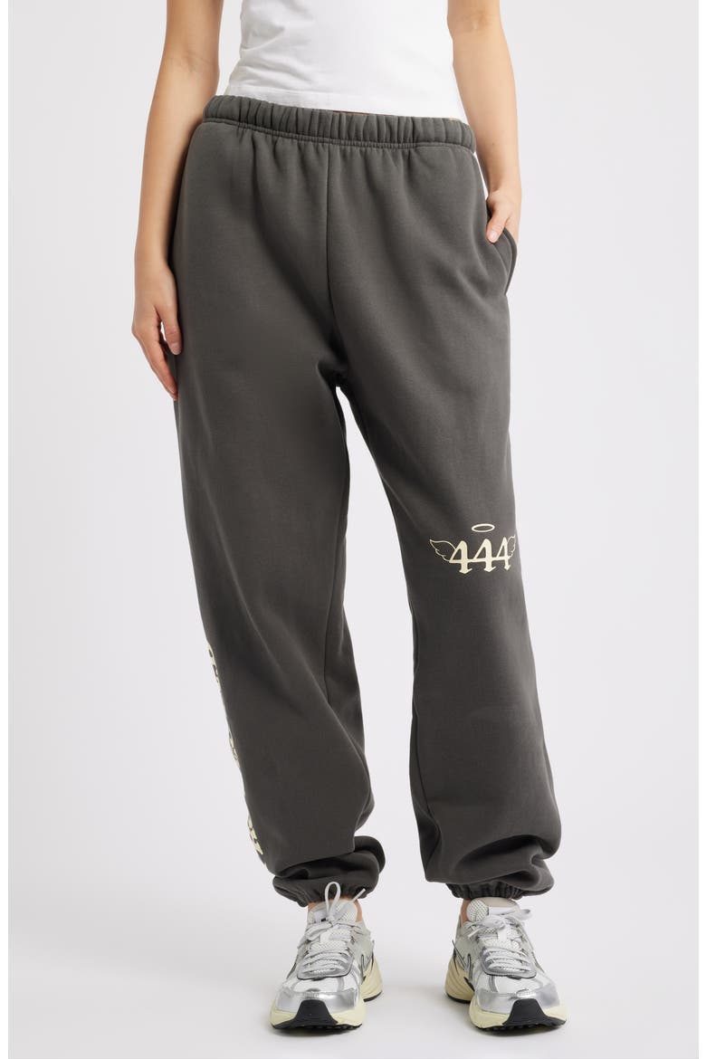 Divinely Protected Cotton Blend Sweatpants, Main, color, CHARCOAL