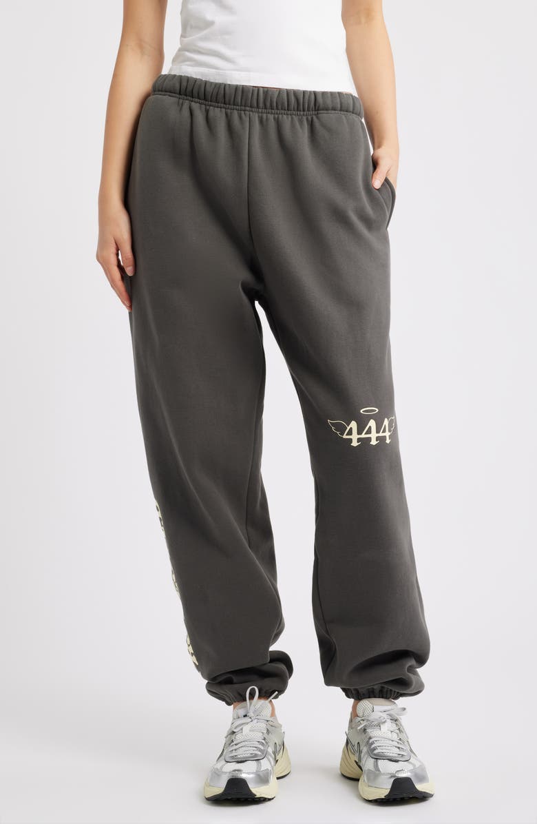 THE MAYFAIR GROUP Divinely Protected Cotton Blend Sweatpants, Main, color, Charcoal