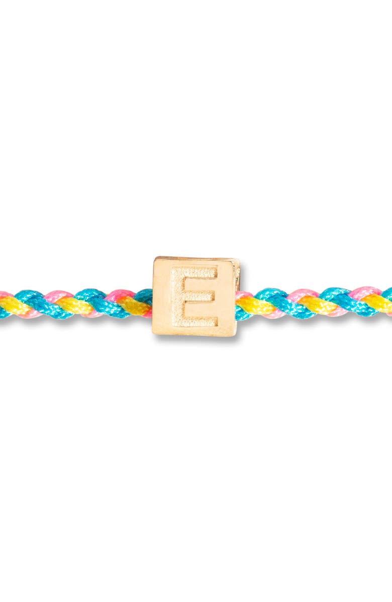 STONE AND STRAND Mini Block Initial Friendship Bracelet, Alternate, color,