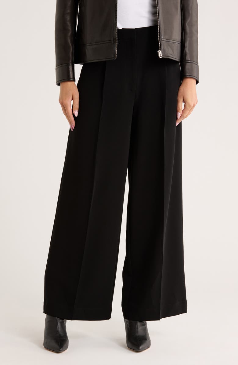rag & bone Alexis Pleated Pants, Main, color, Black
