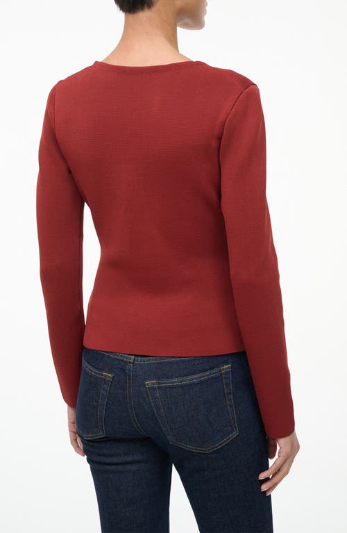 Staud Rachela Top In Sangria In Red