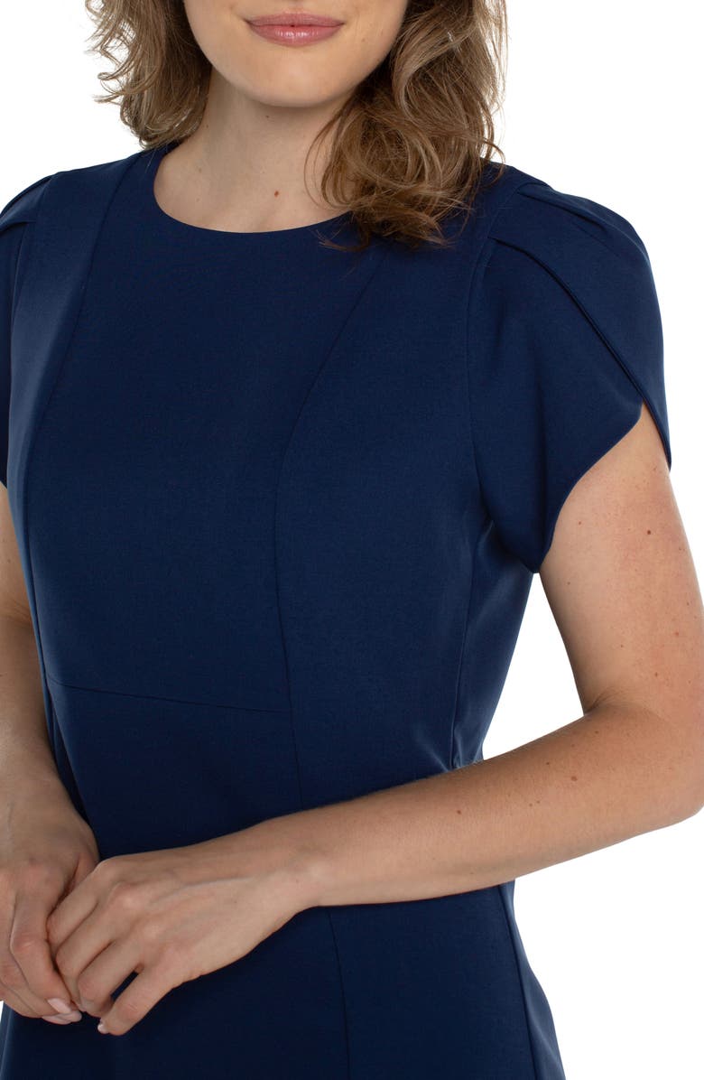 Liverpool Los Angeles Short Sleeve Sheath Dress, Alternate, color, 