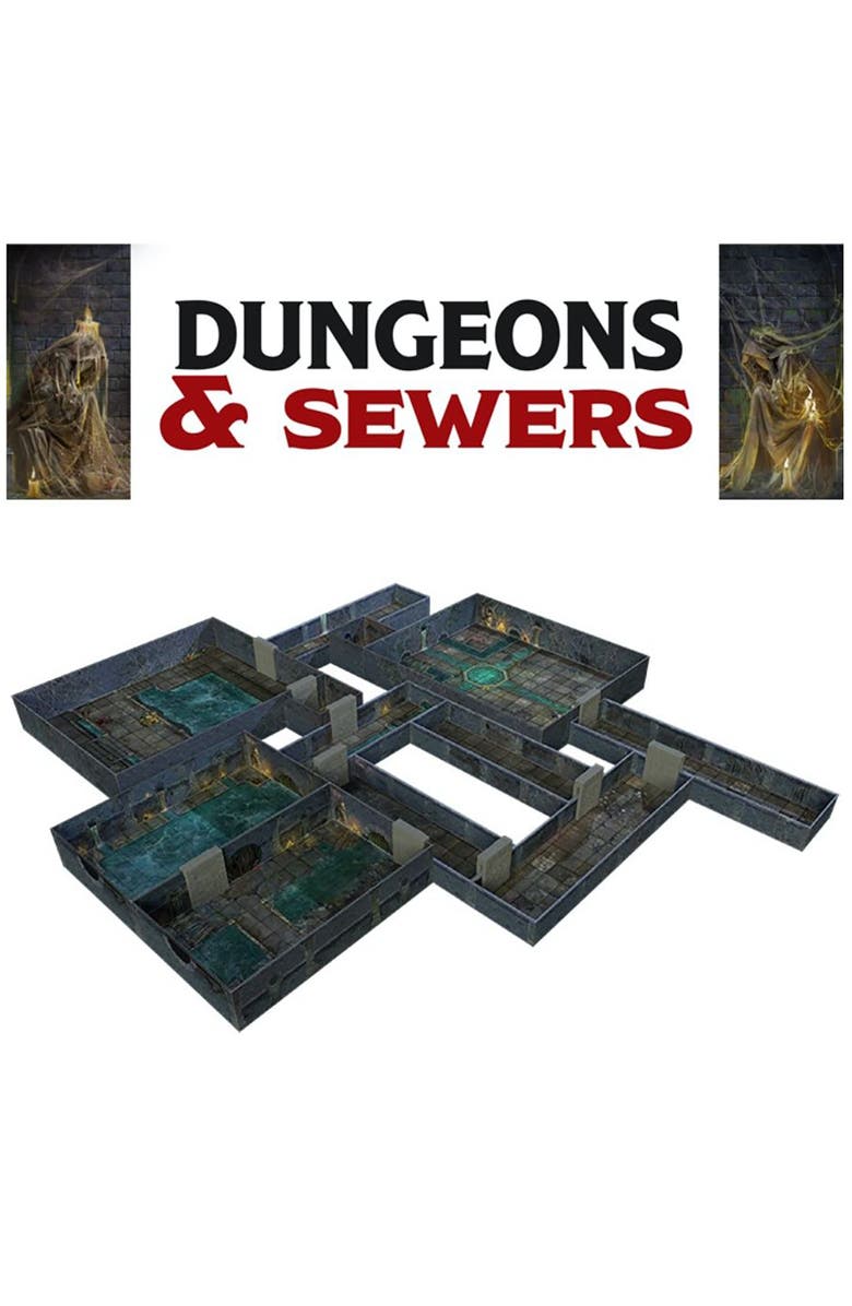 Gale Force Nine Dungeons & Sewers Modular Roleplaying Terrain Set, Alternate, color, 