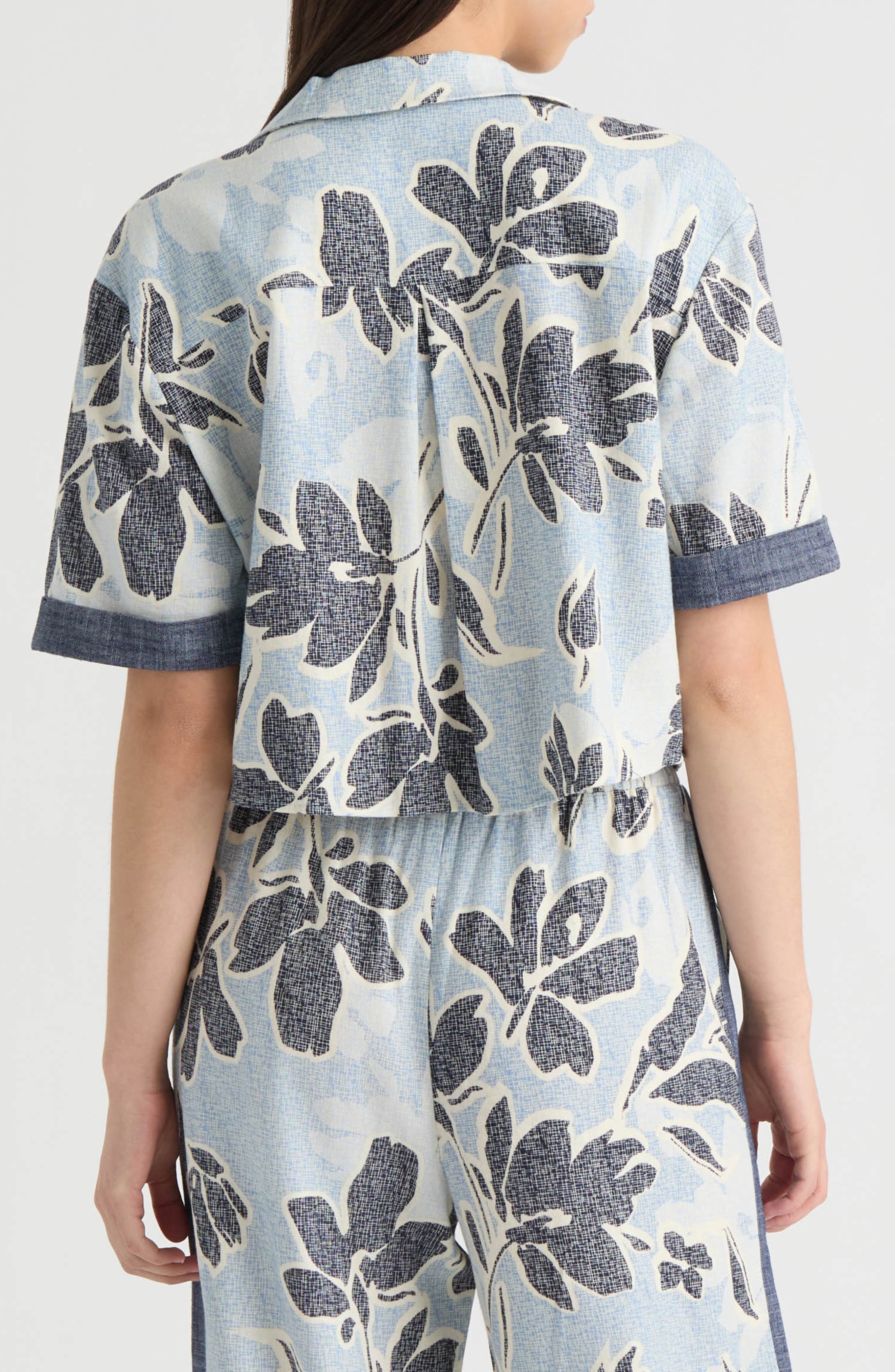 Notch Collar Button Front Shirt - image 2
