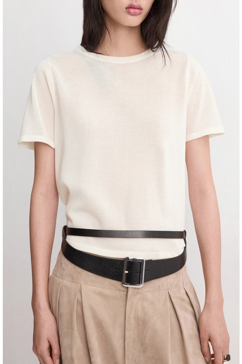 Short Sleeve Sweater, Main, color, ECRU