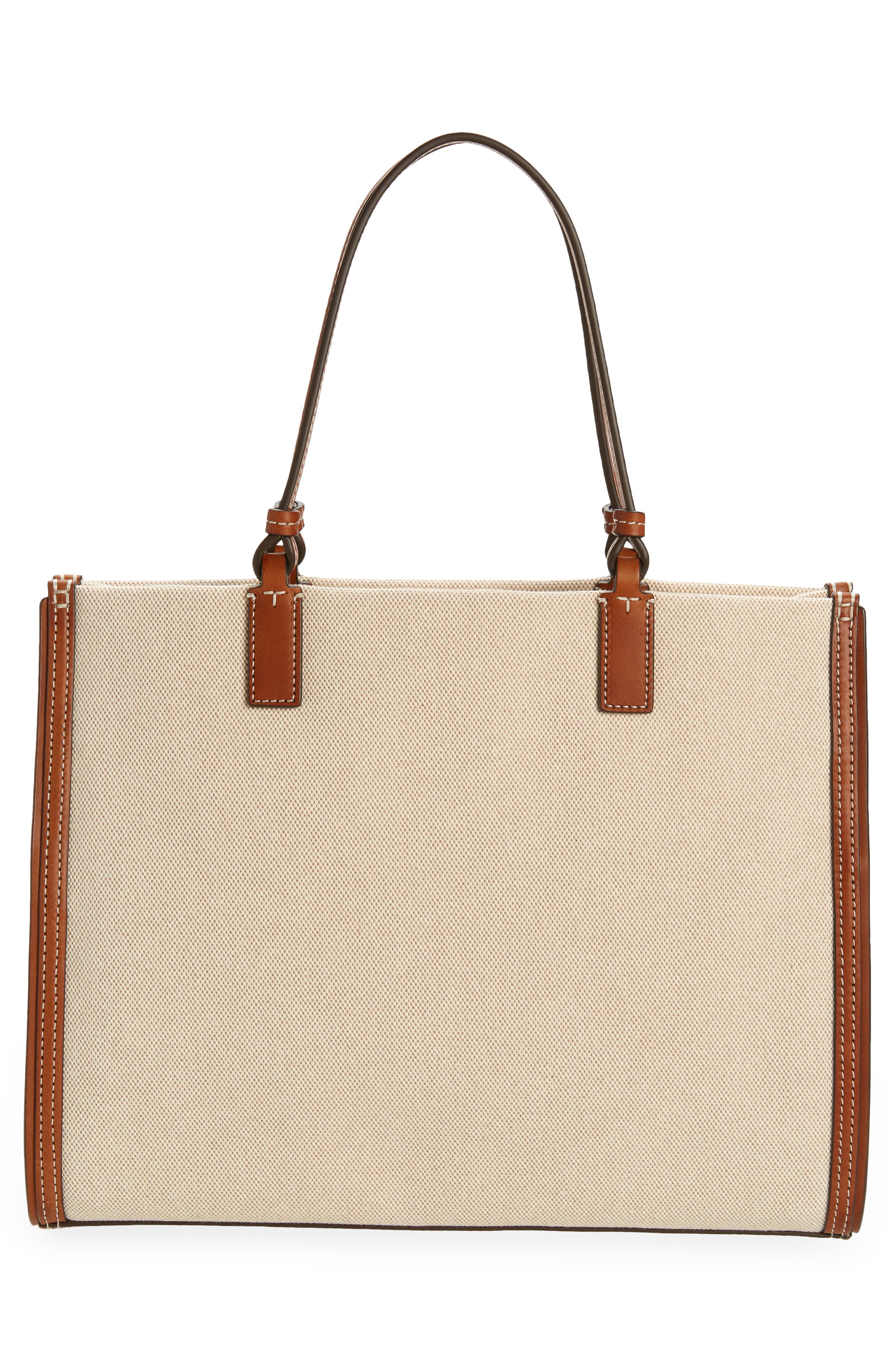Tory Burch Small Ella Canvas Tote, Alternate, color, 