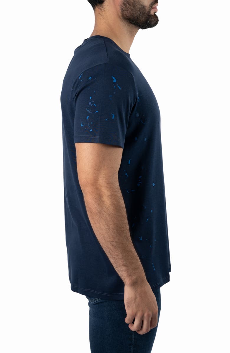 Jared Lang Cotton Crewneck T-Shirt, Alternate, color, Navy Blue