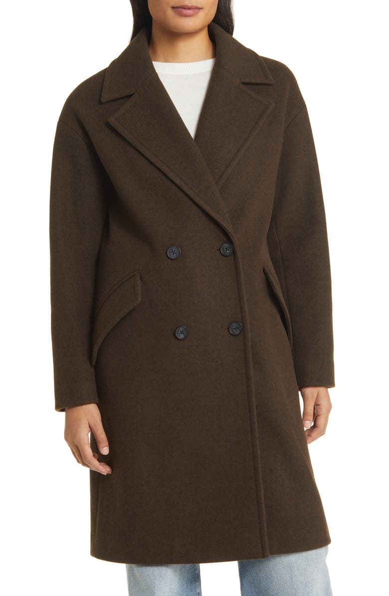 Lucky Brand Double Breasted Coat, Main, color, 