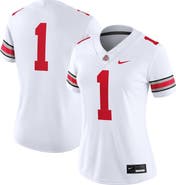 Nike Women's Nike #1 White Ohio State Buckeyes Game Jersey