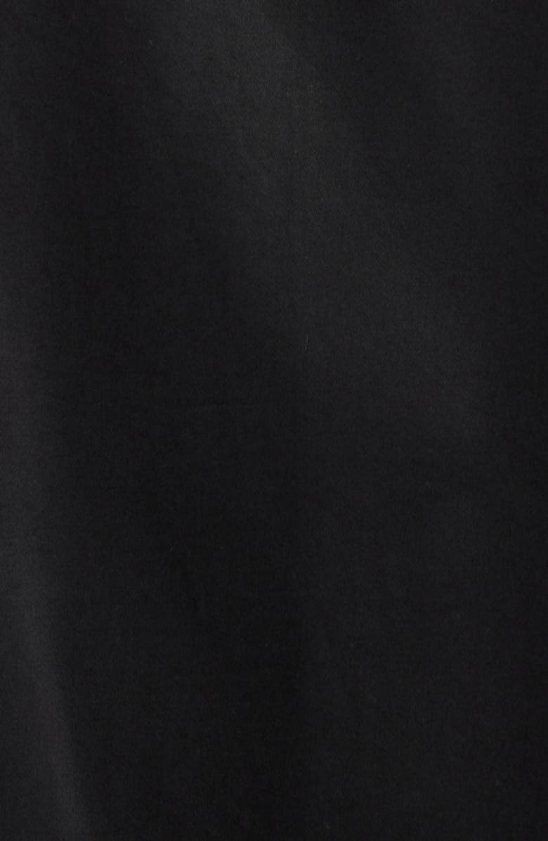 BOSS Orange Sleeveless Embroidered Hem Cotton Dress, Alternate, color, Black