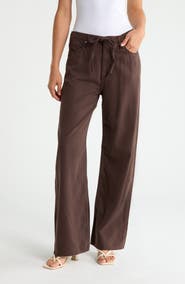 rag & bone Featherweight Phoebe Drawstring Wide Leg Jeans