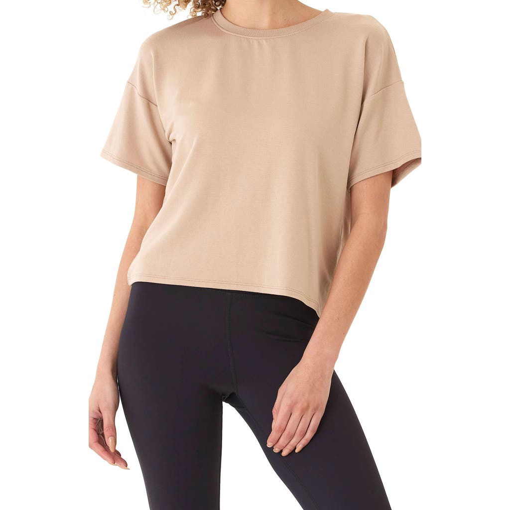 Threads 4 Thought Shana Drop Shoulder Terry Top In Chai
