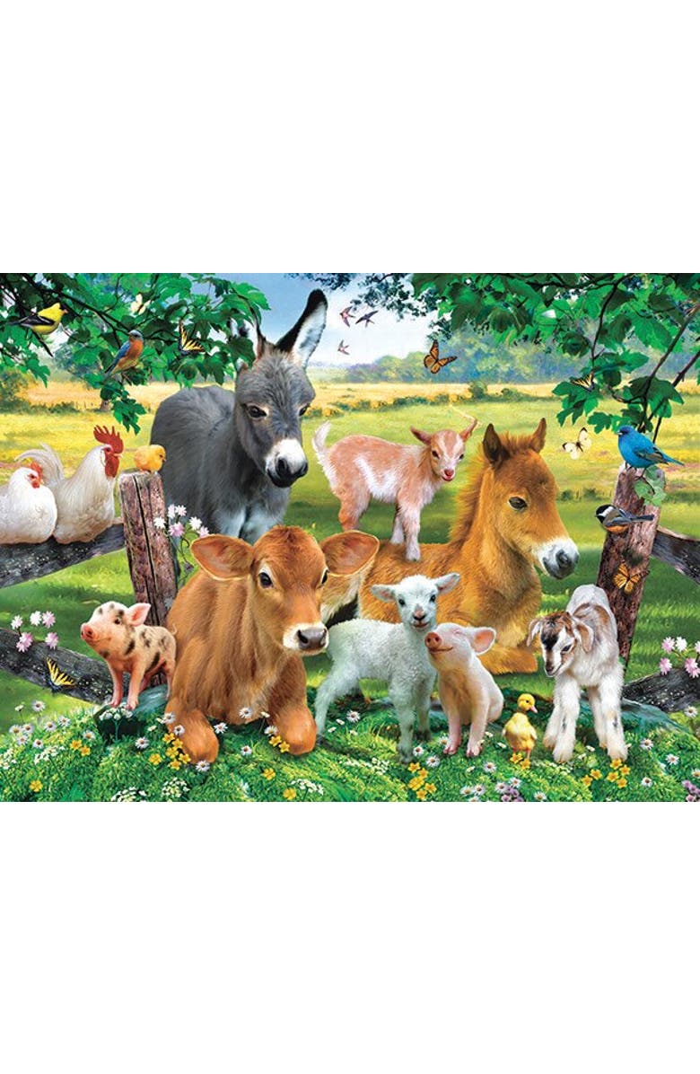 Sunsout On the Farmland 300 piece Jigsaw Puzzle for Adults, Main, color, Multicolor