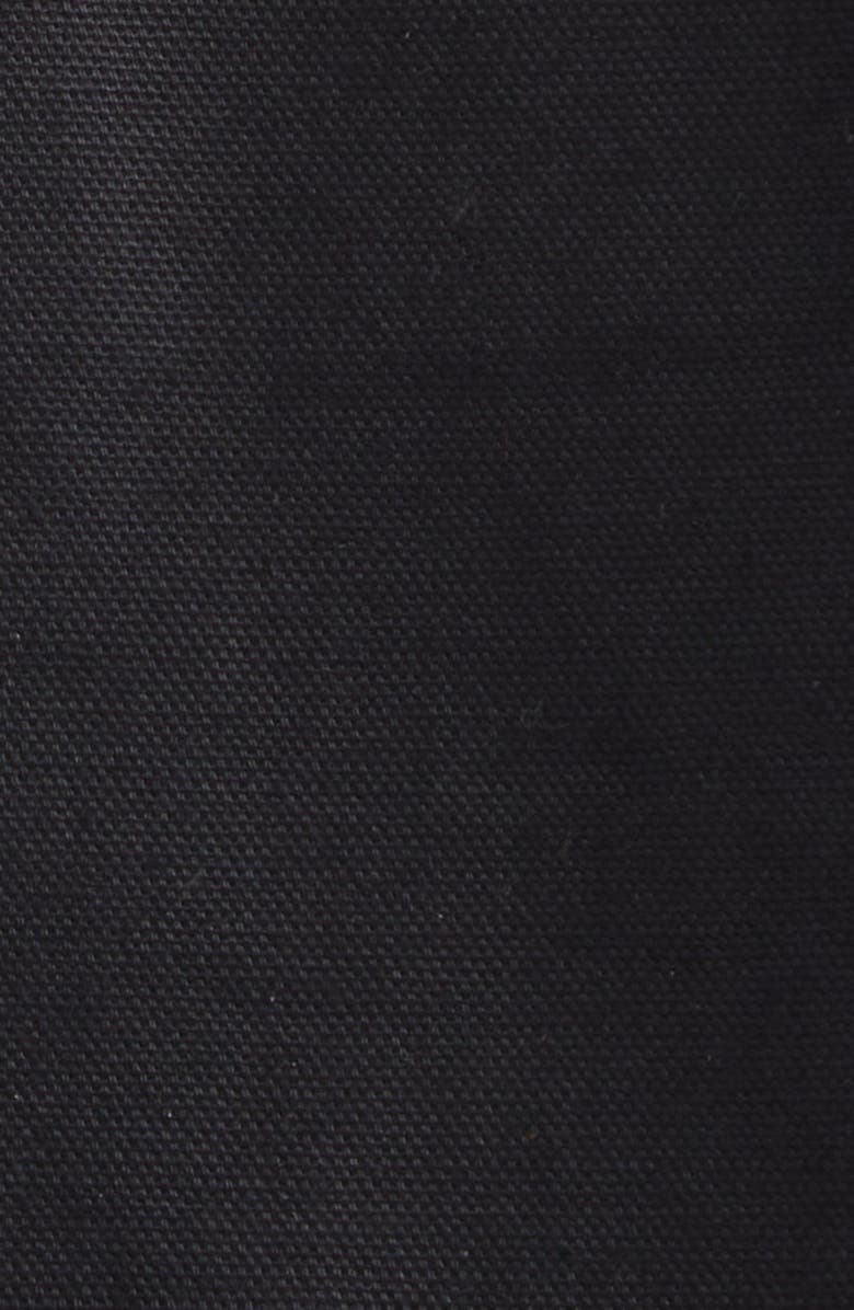 Stand Studio Cleo Cotton Canvas & Leather Jacket, Alternate, color, Black