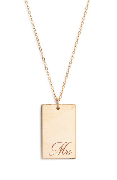 Stella Mrs Pendant Necklace