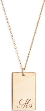 Set & Stones Stella Mrs Pendant Necklace