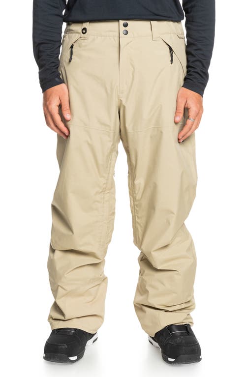 Quiksilver Mission Gore-Tex® Waterproof WarmFlight® Insulated Recycled Polyester Snow Pants in Twill 