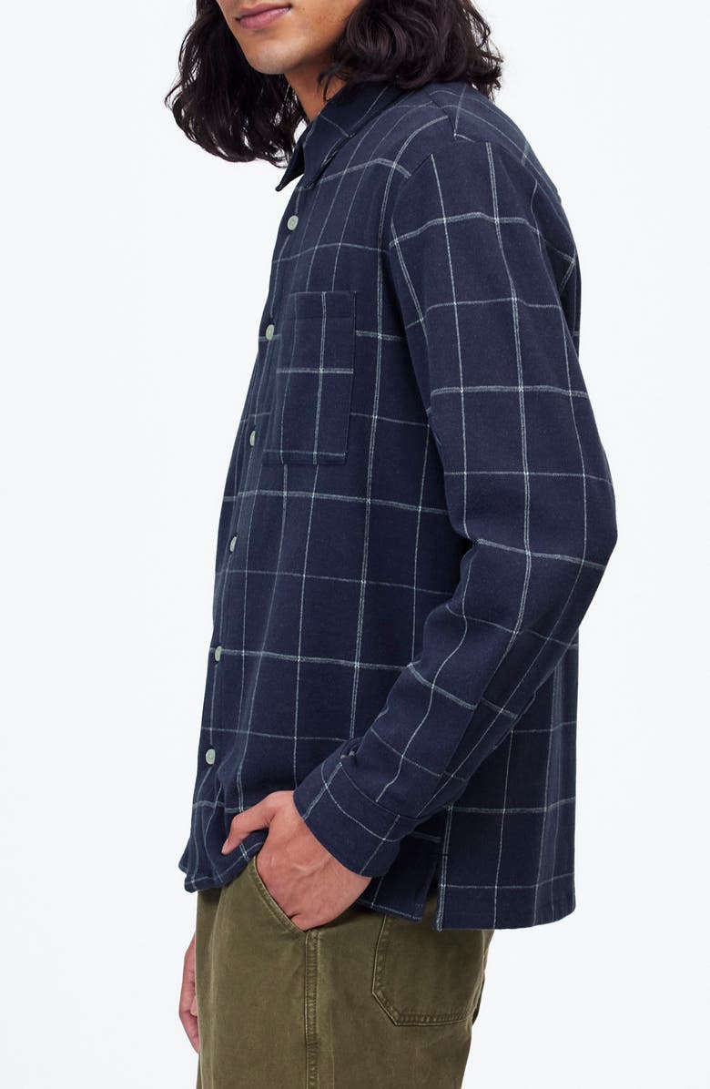 Madewell Devoe Button-Up Shirt, Alternate, color, Juniper Berry