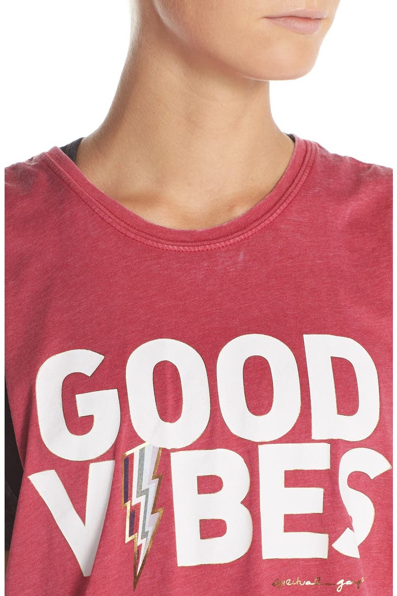 'Good Vibes' Muscle Tank, Alternate, color, POPSICLE