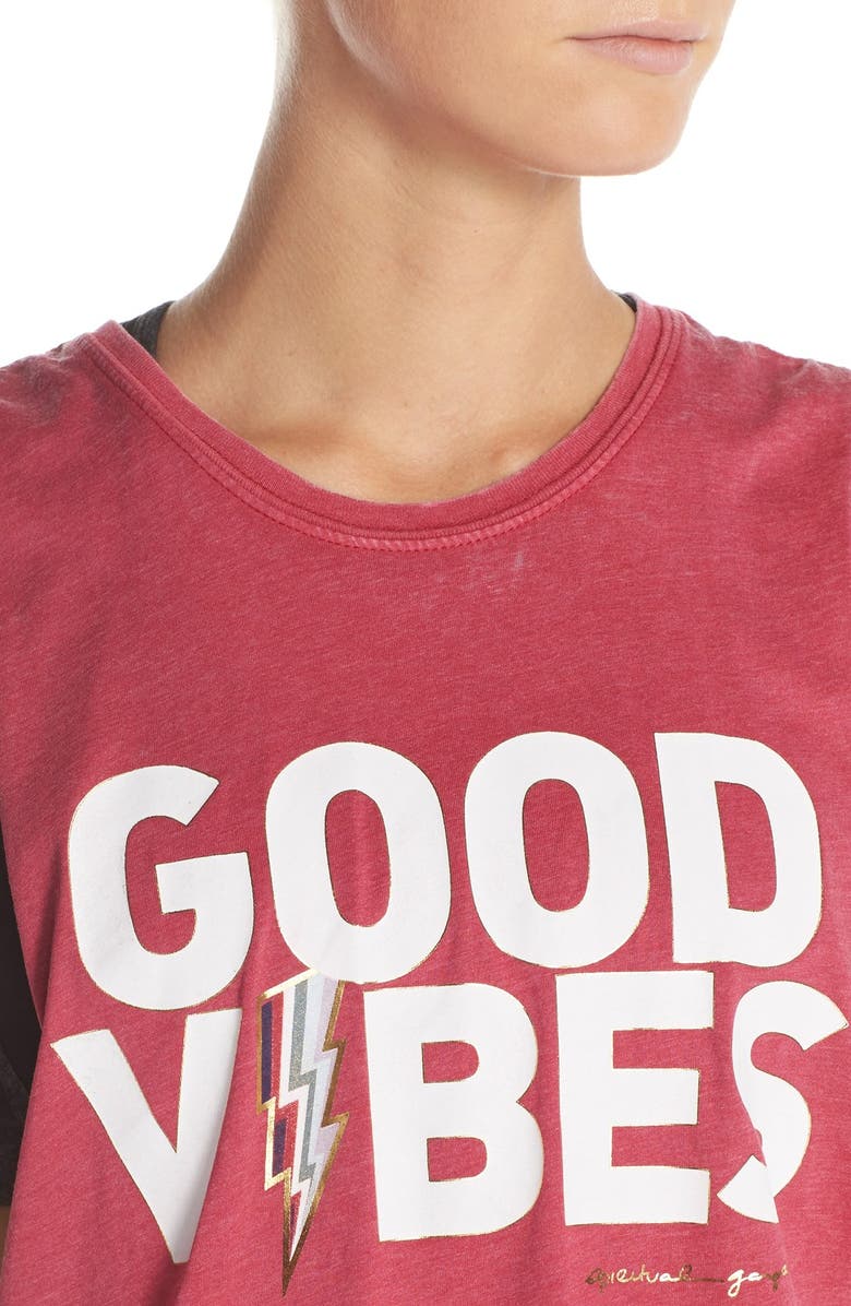 Spiritual Gangster 'Good Vibes' Muscle Tank, Alternate, color, 