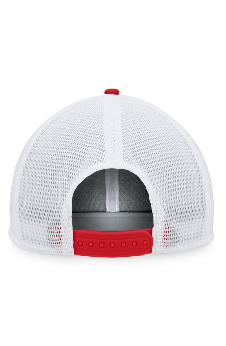 FANATICS Men's Fanatics Branded Red Olympic Games Five-Panel Trucker Snapback Hat, Alternate, color, Red