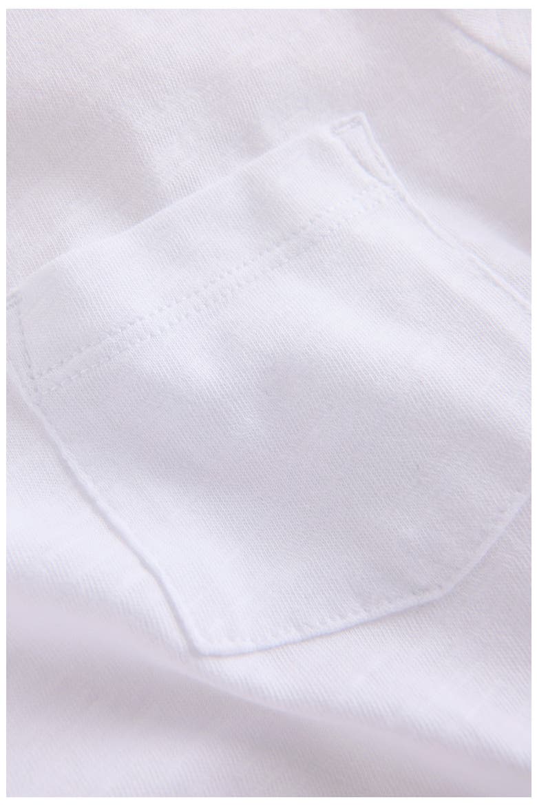 Kids' Everyday Long Sleeve Cotton Pocket T-Shirt, Alternate, color, WHITE