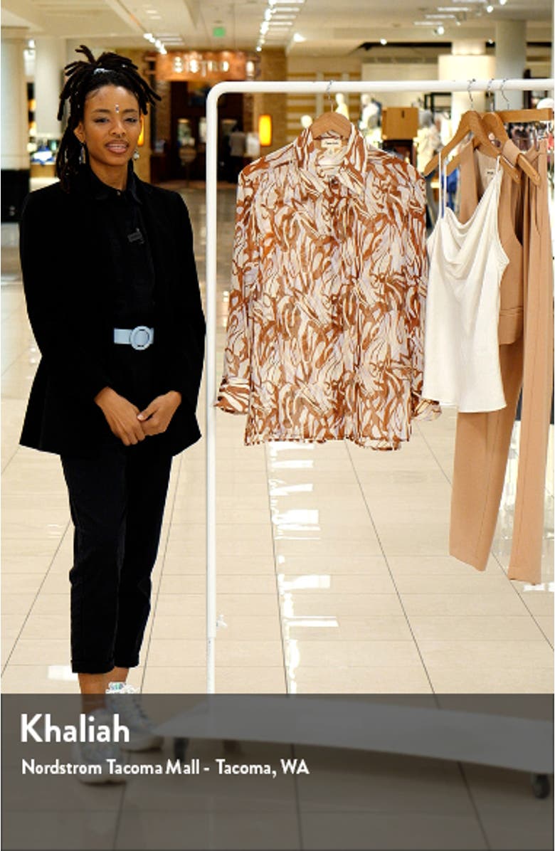 Oversize Semisheer Button-Up Shirt, sales video thumbnail