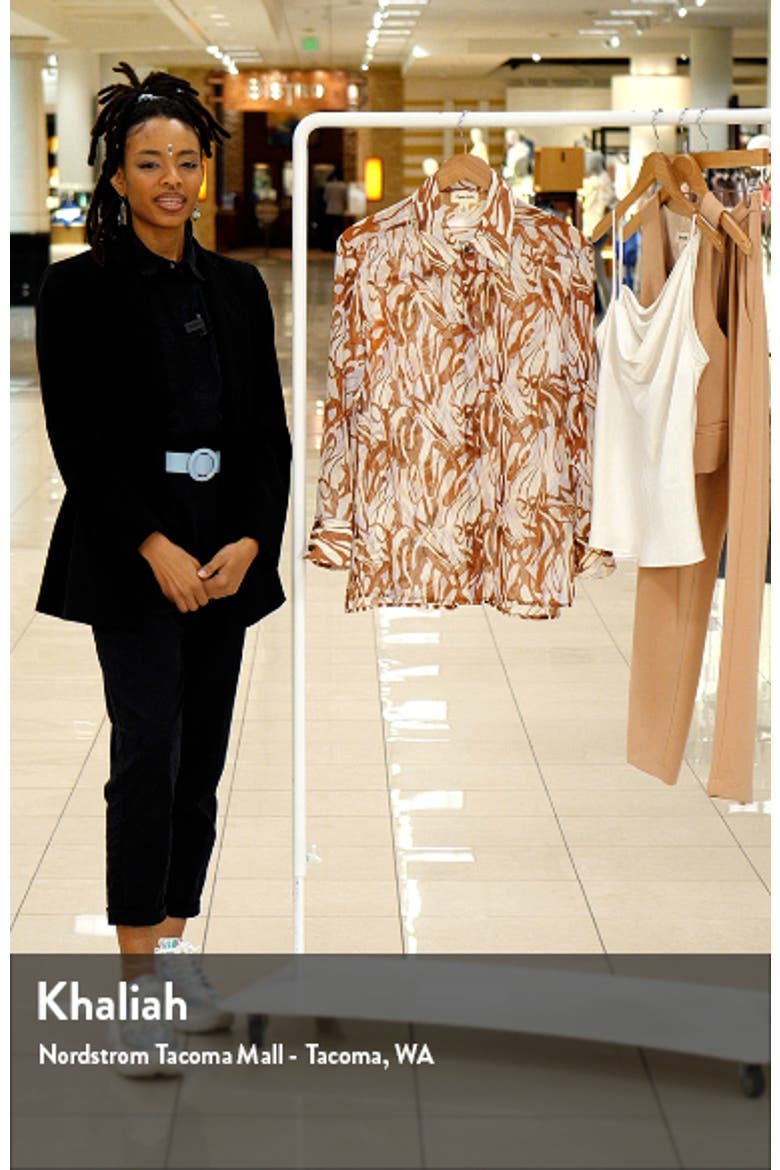 Oversize Semisheer Button-Up Shirt video
