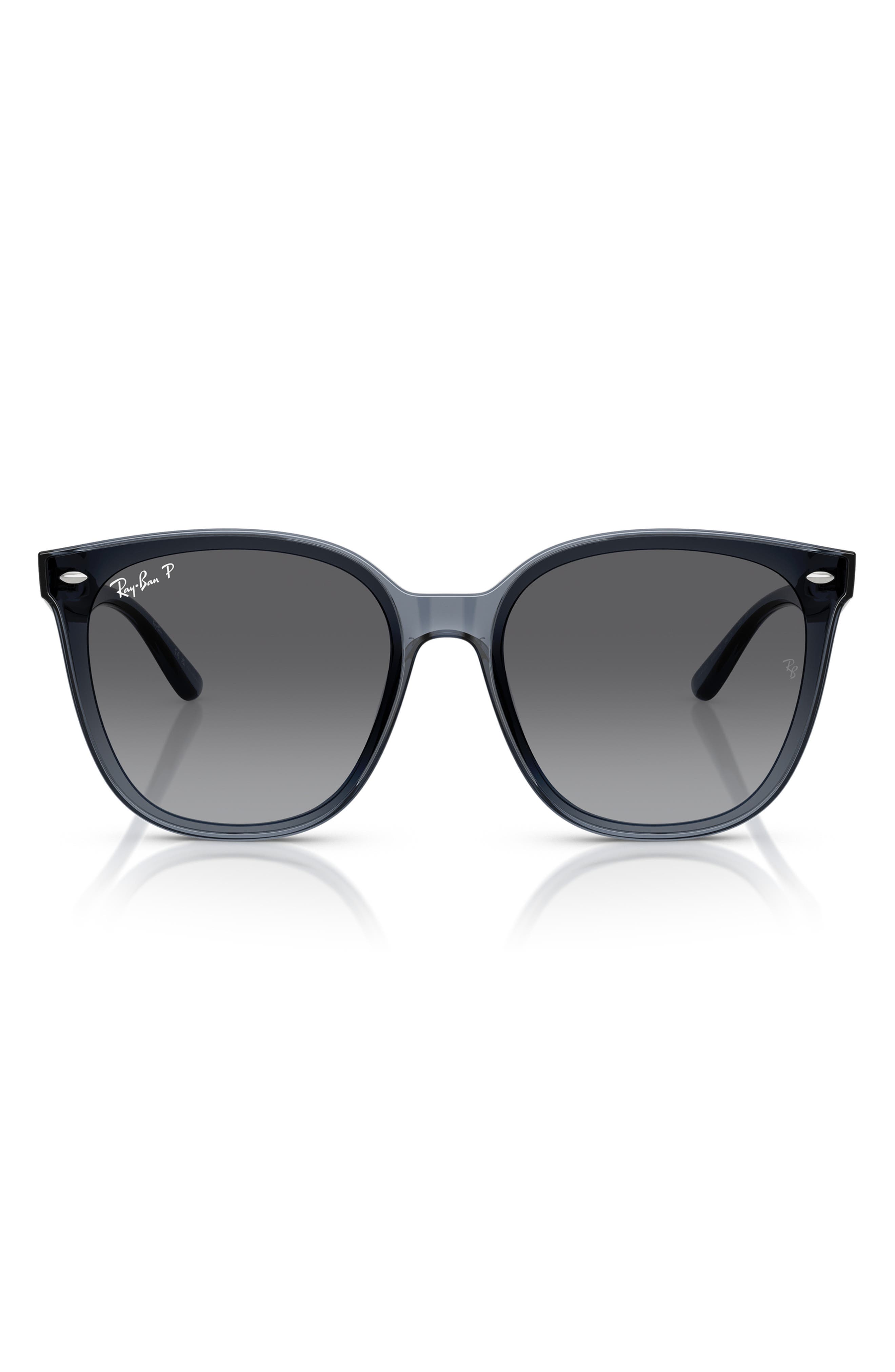 66mm Polarized Oversize Irregular Sunglasses