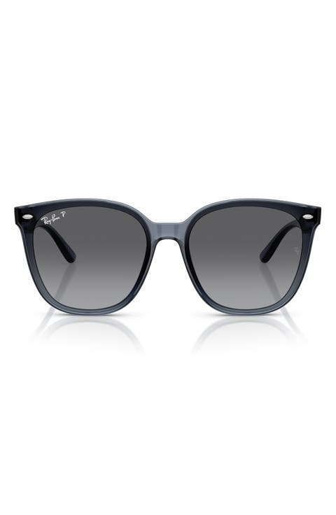 66mm Polarized Oversize Irregular Sunglasses