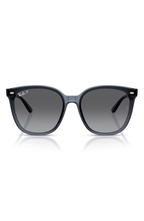 Ray Ban Ray-ban 66mm Polarized Oversize Irregular Sunglasses In Brown