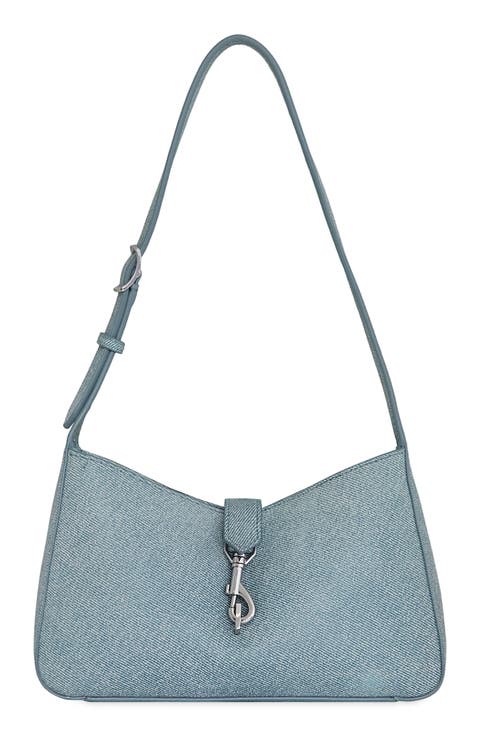 Small Megan Denim Shoulder Bag