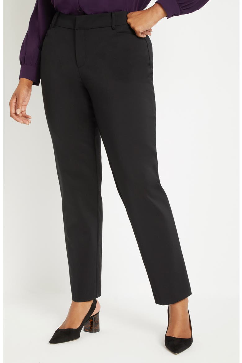 Kady Fit Double Weave Pant, Alternate, color, BLACK