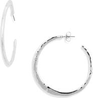 NORDSTROM RACK Large Hammered Hoop Earrings