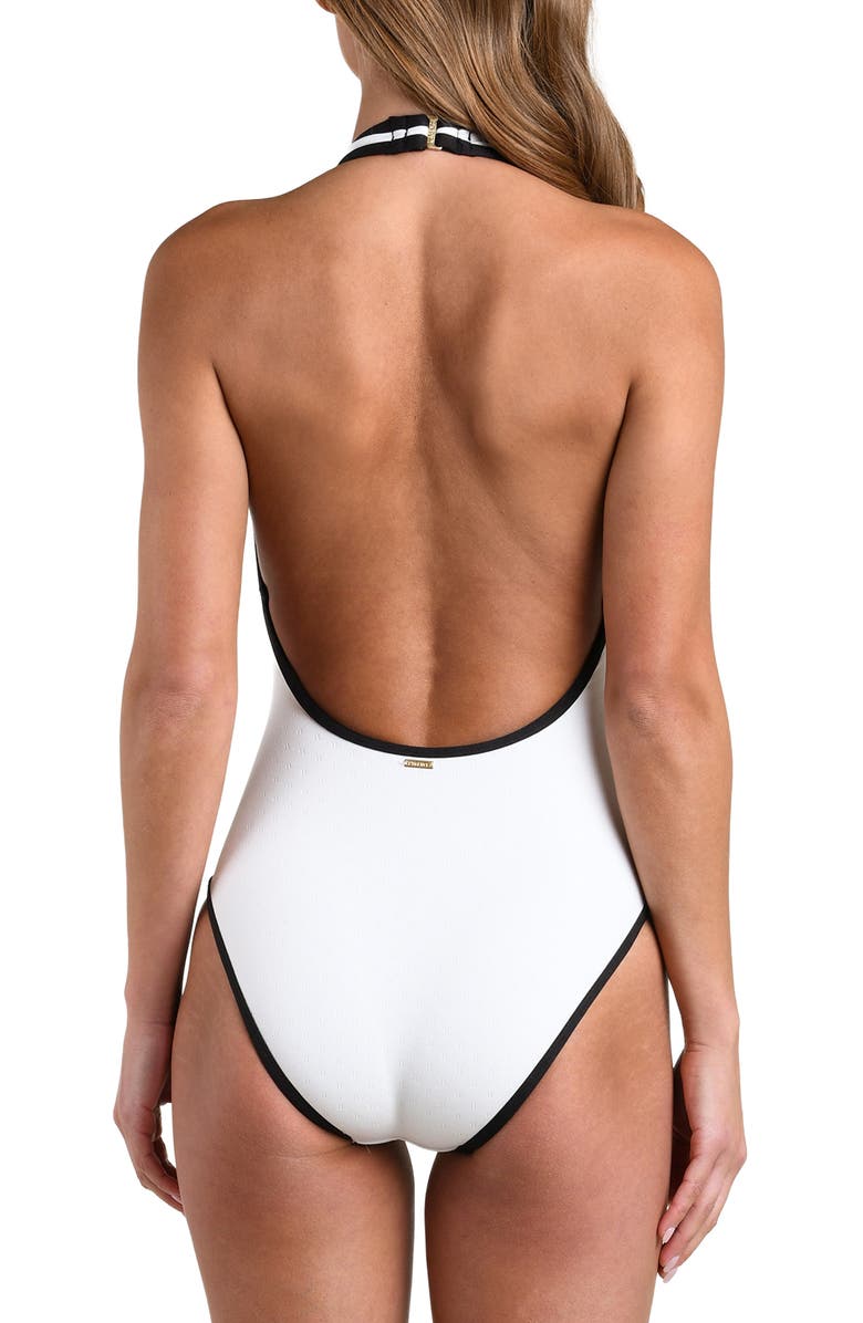L'AGENCE Breana One-Piece Swimsuit, Alternate, color, White