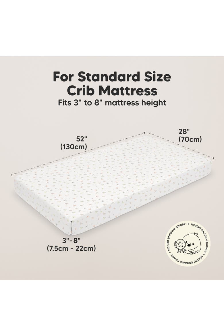 Soothe Fitted Crib Sheet, Alternate, color, Meadow