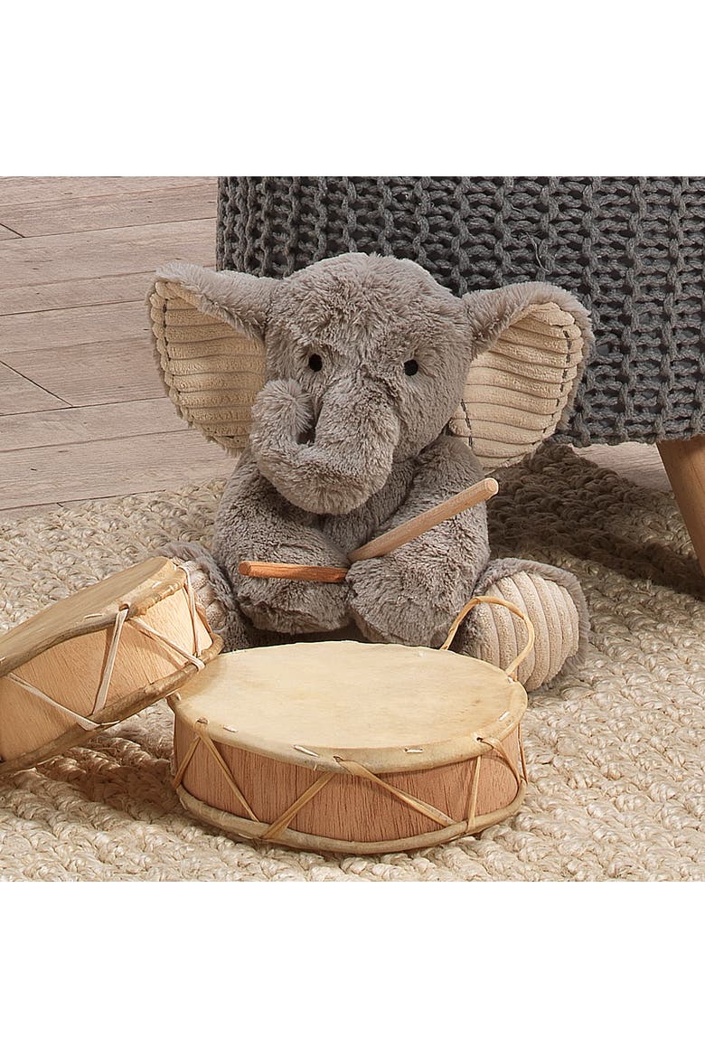 Jungle Safari Plush Elephant Stuffed Animal Toy Plushie - Jett, Alternate, color, Gray