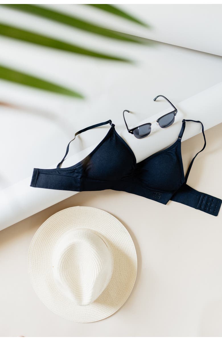 BRABAR Everyday Bra with Back Closure, Alternate, color, Black