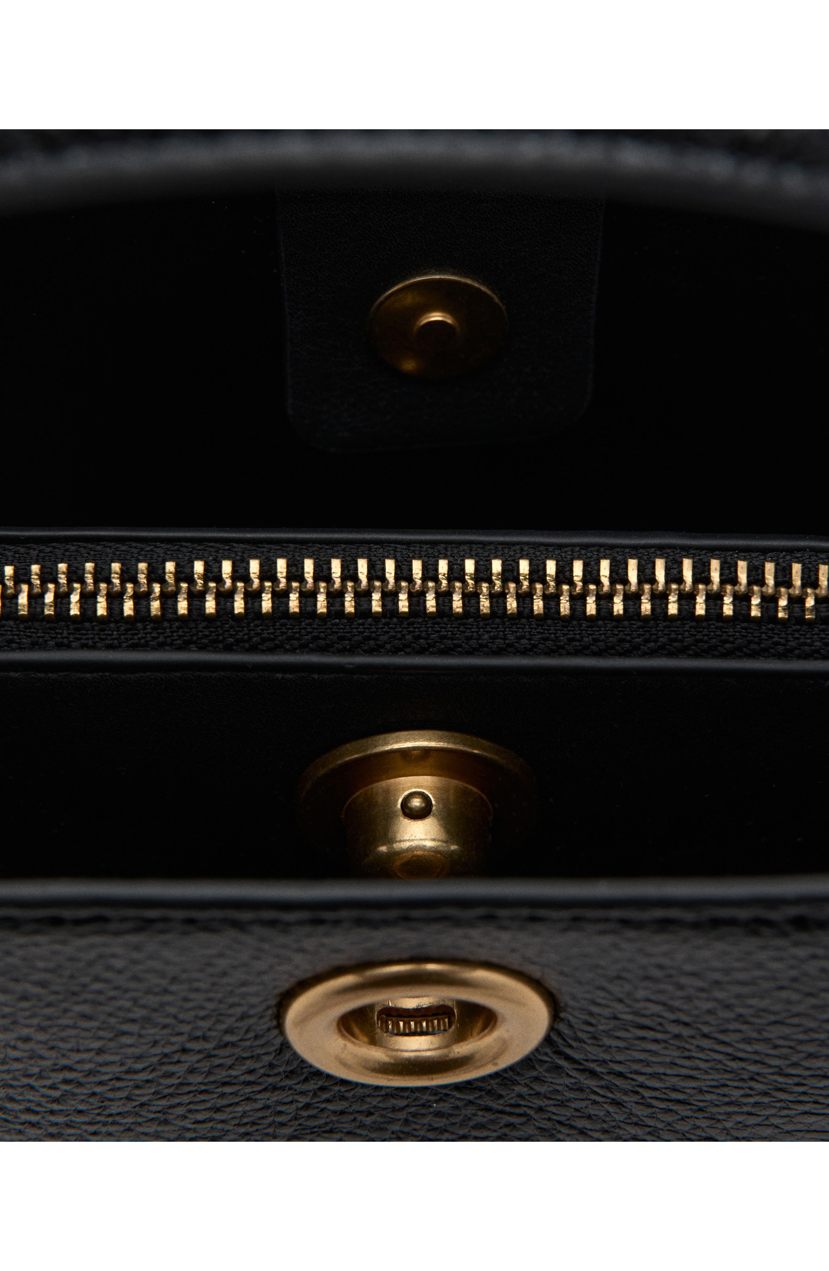 MANGO Small Crossbody Bucket Bag, Alternate, color, Black