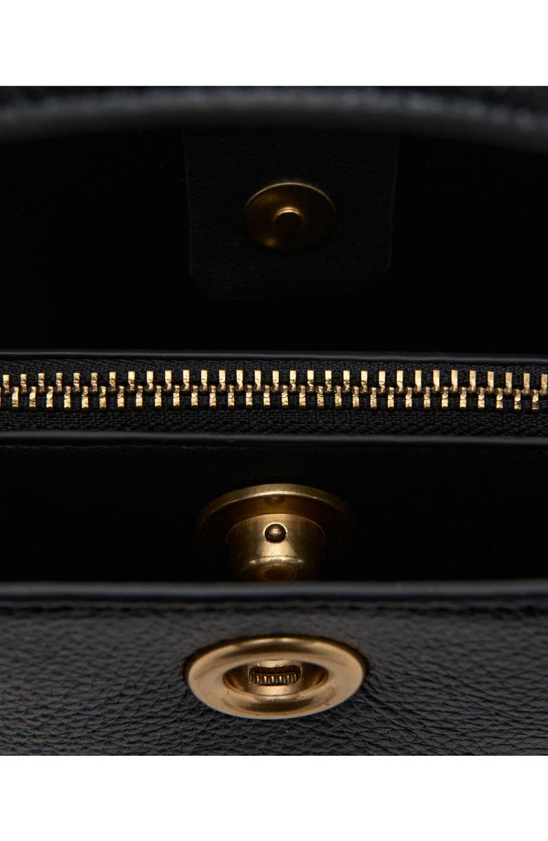 MANGO Small Crossbody Bucket Bag, Alternate, color, Black