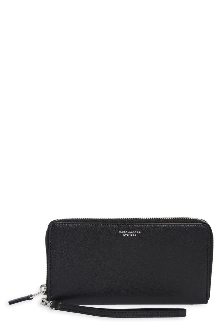 The Continental Wristlet Wallet, Main, color, BLACK