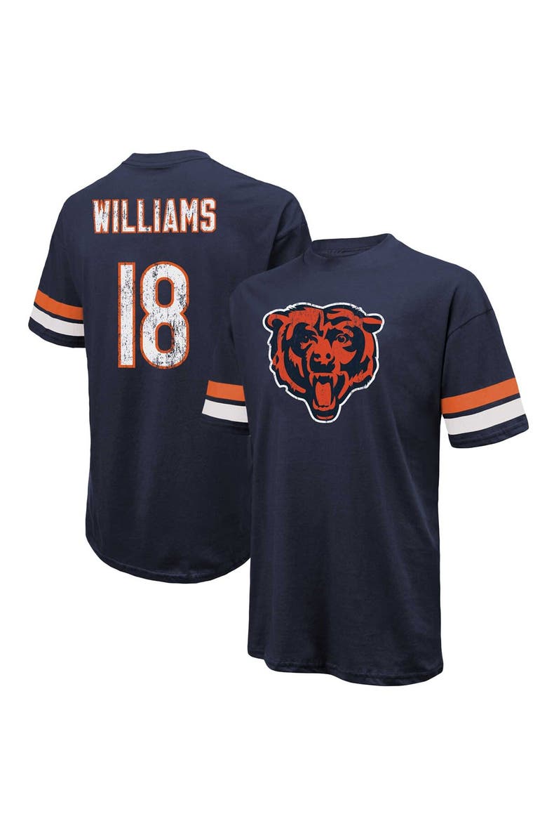 Majestic Threads Men's Majestic Threads Caleb Williams Navy Chicago Bears Name & Number Oversize Fit T-Shirt, Main, color, Navy
