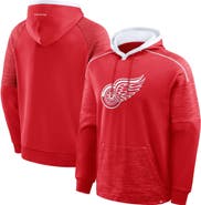 FANATICS Men's Fanatics Red Detroit Red Wings Goaltender Defender Pullover Hoodie