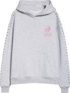 Sandy Liang Mung Bean Terminator Bunny Crystal Embellished Graphic Hoodie