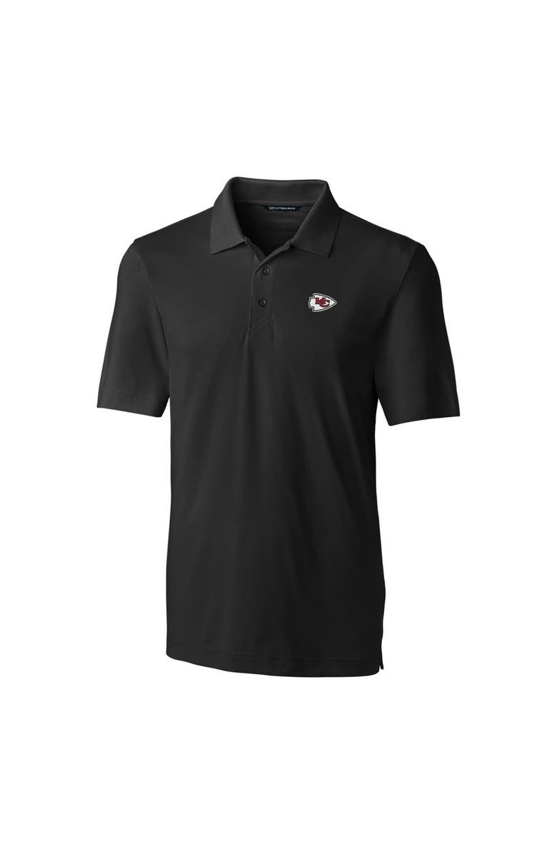 Cutter & Buck Men's Cutter & Buck Black Kansas City Chiefs Big & Tall Forge Stretch Polo, Main, color,