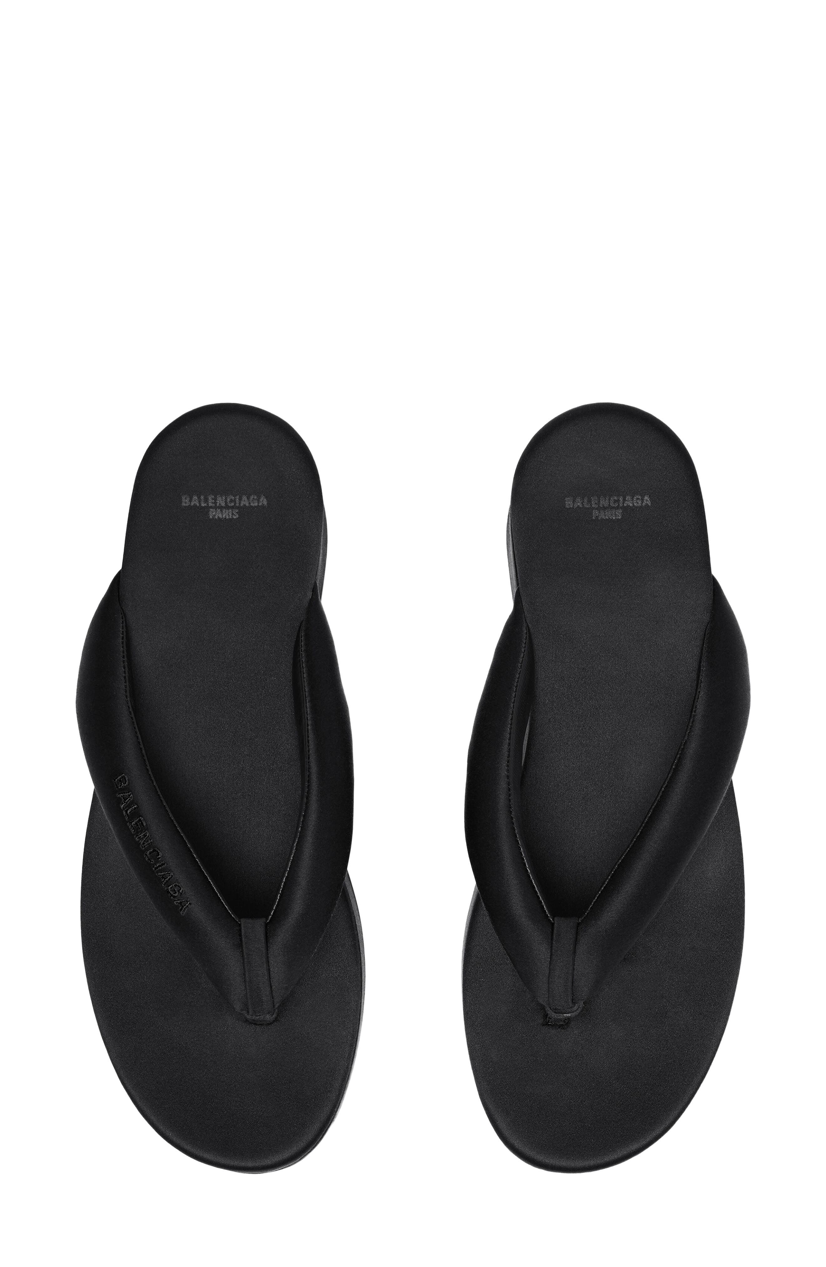 Balenciaga Gaeta Platform Sandal, Alternate, color, Black