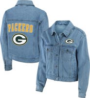 WEAR by Erin Andrews Women's WEAR by Erin Andrews Green Bay Packers Full-Snap Denim Jacket