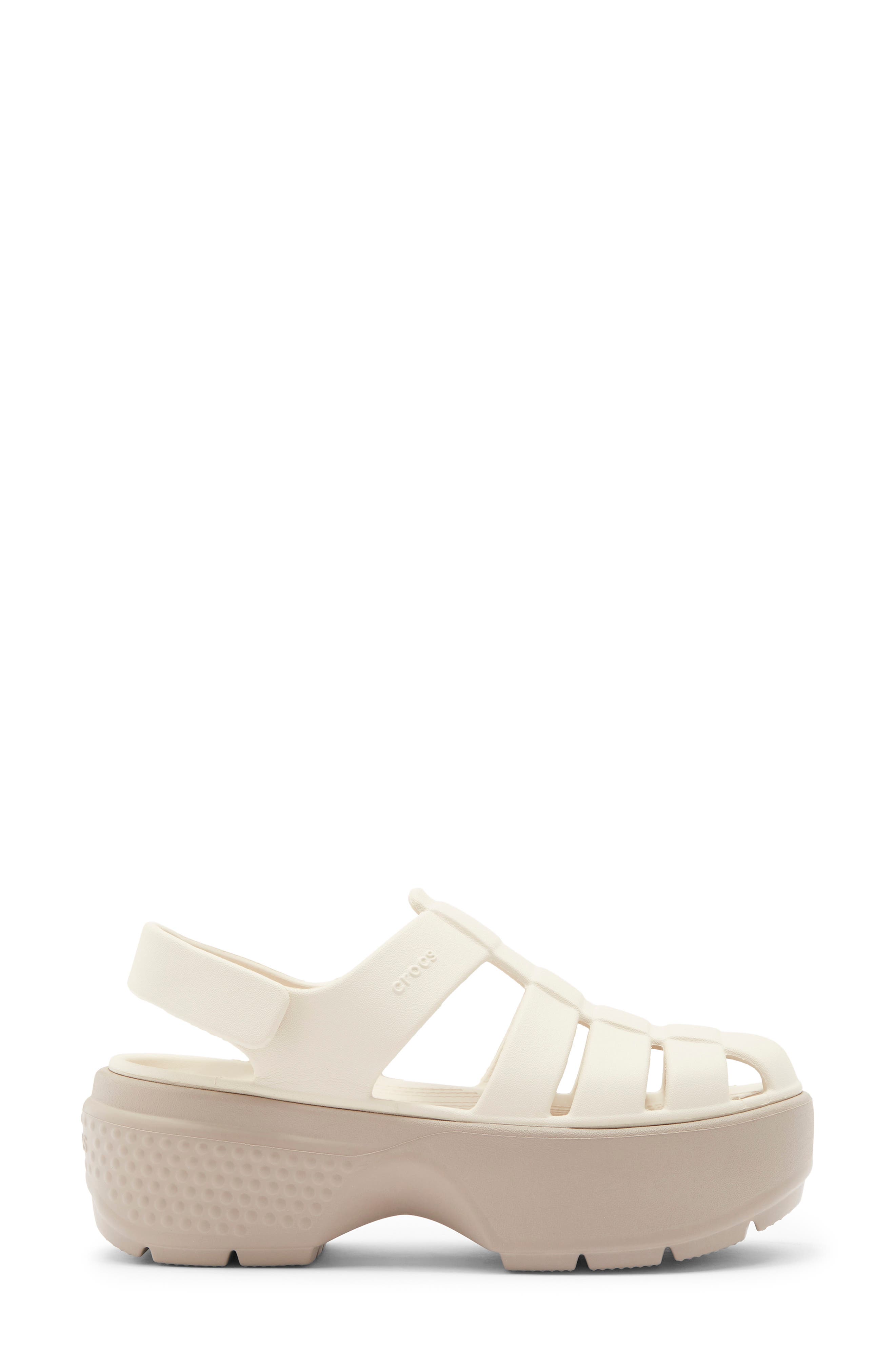 Stomp Platform Fisherman Sandal, Alternate, color, ALMOND TINT